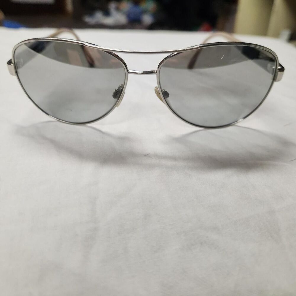 Burberry Men's Silver and Grey Sunglasses
